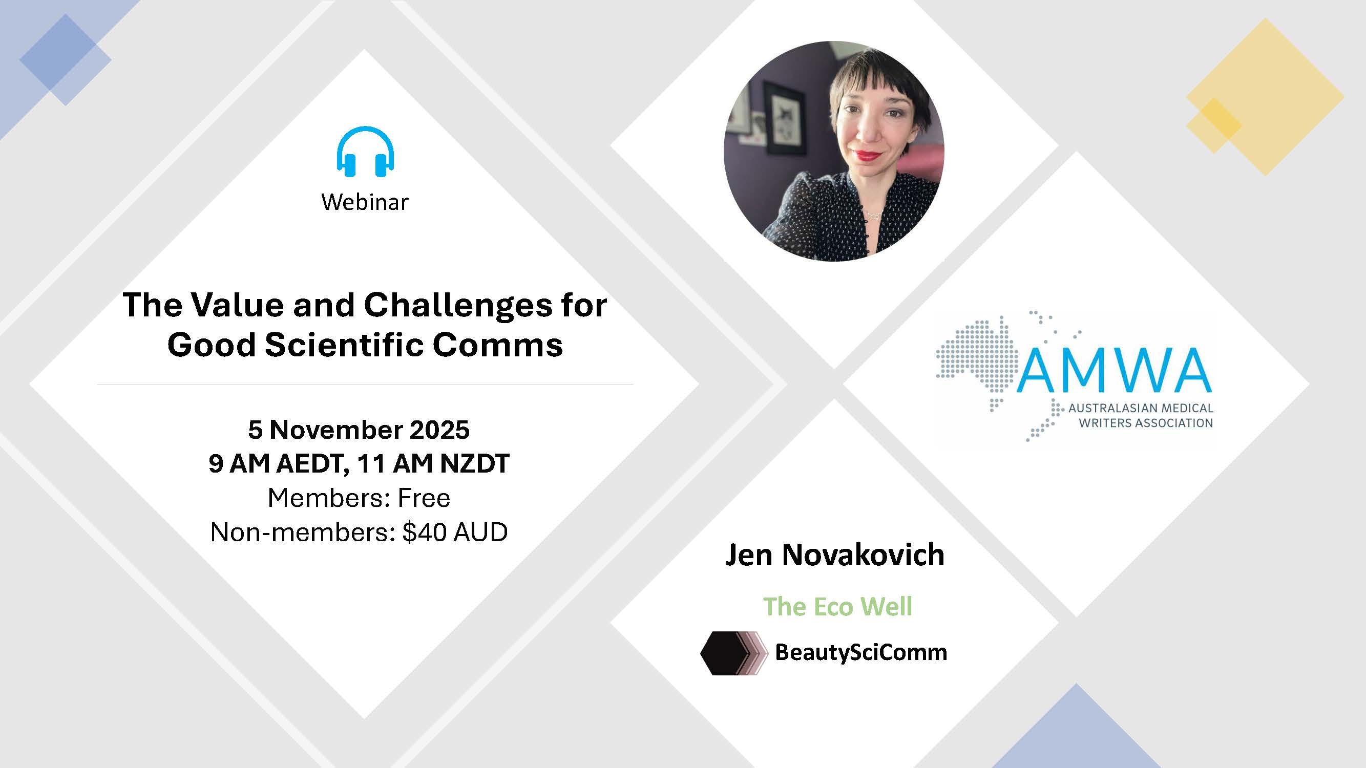 AMWA Webinar 3 - Recording now available