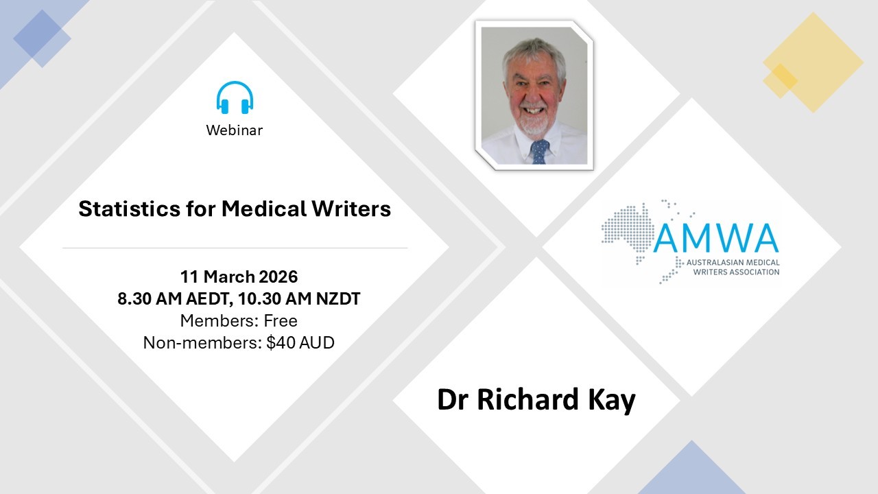 Webinar Recording - Statistics for Medical Writers