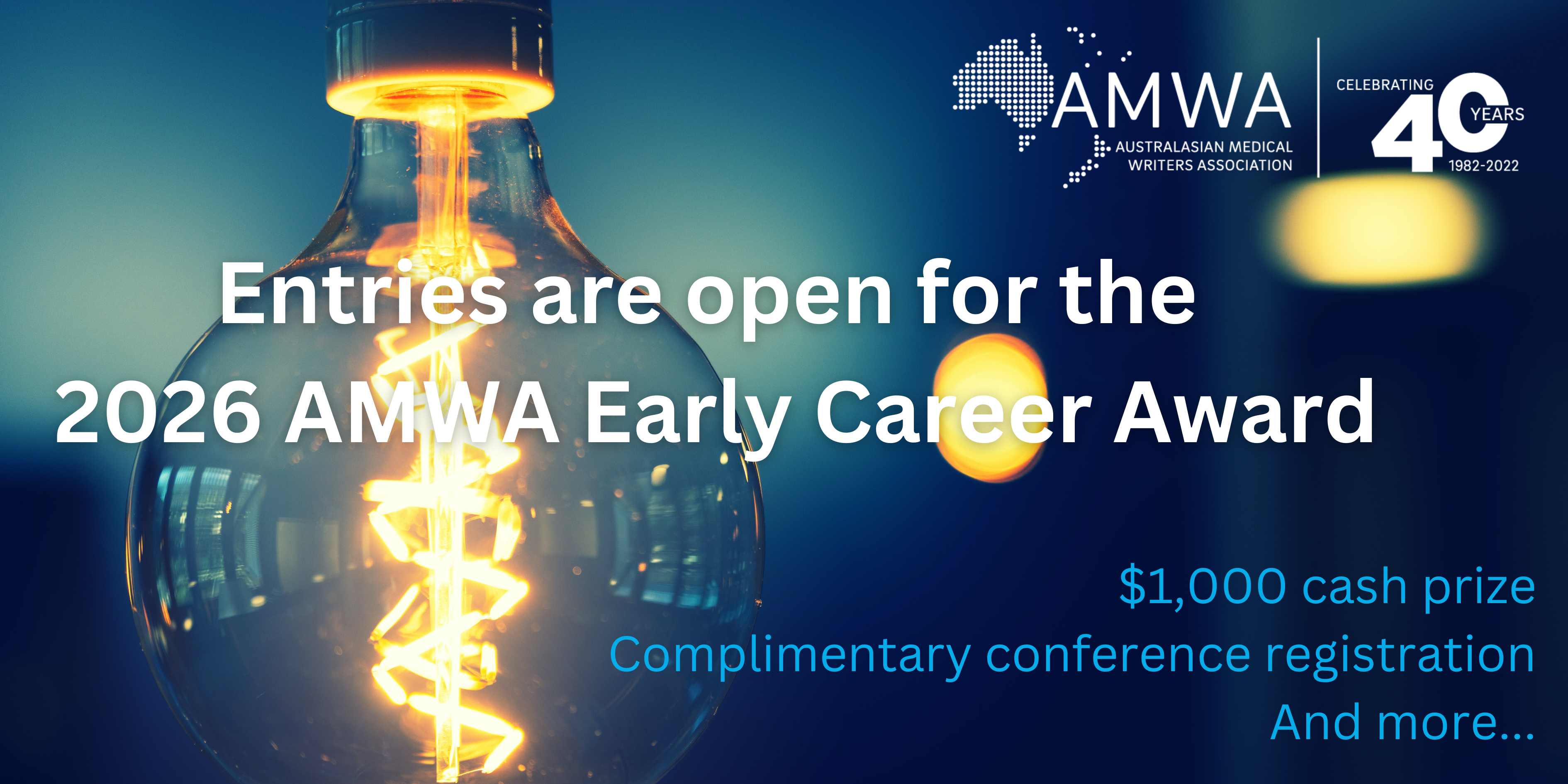 Early Career Award - Entries Still Open!